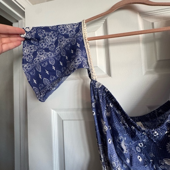 True Destiny Blue Patterned Dress - Picture 3 of 6